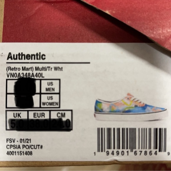 Vans Authentic Retro Mart Multi/True White WMNS - Picture 16 of 16